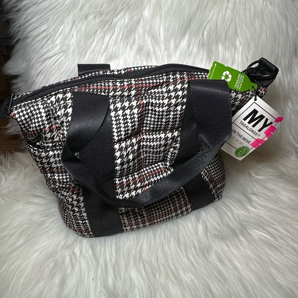 My Tagalongs Black and White Houndstooth Women's Bag - Picture 1 of 6